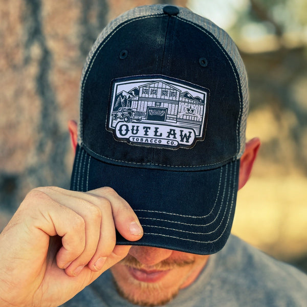OUT5022 - Black/Charcoal Outlaw Tobacco Co. Cap