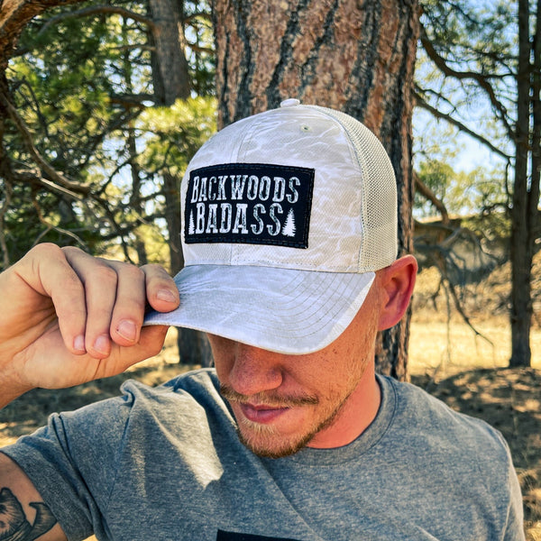 OUT5014 - Mossy Oak Elements Bonefish/Light Grey BACKWOODS BADASS Cap