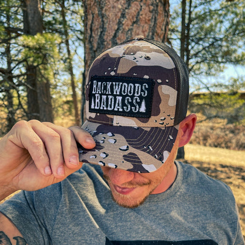 OUT5016 - Desert Camo/Brown BACKWOODS BADASS Cap