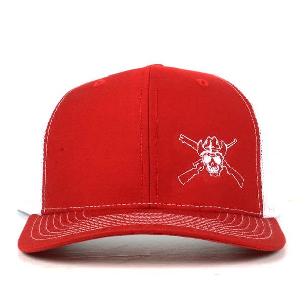 OUT5002 - Red/White Embroidered Cap