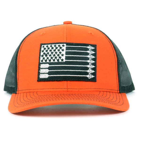 OUT5010 - Orange/Black Broadhead Flag Cap