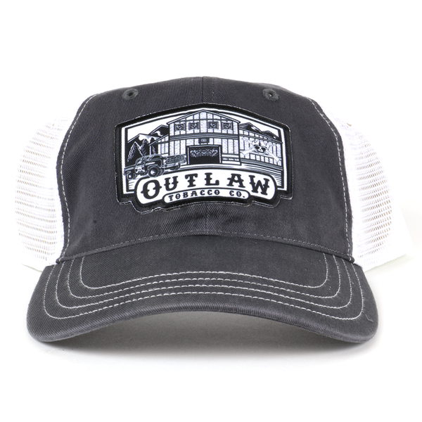 OUT5021 - Charcoal/White Outlaw Tobacco Co. Cap