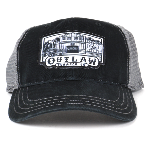 OUT5022 - Black/Charcoal Outlaw Tobacco Co. Cap