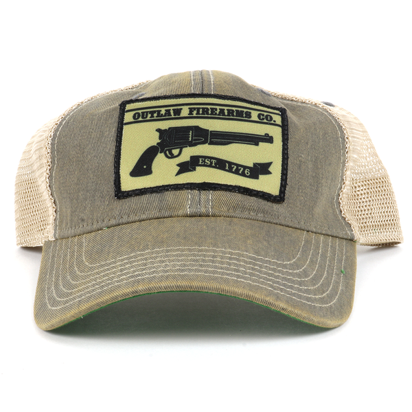 OUT5023 - Grey/Khaki Outlaw Firearms Co. Cap