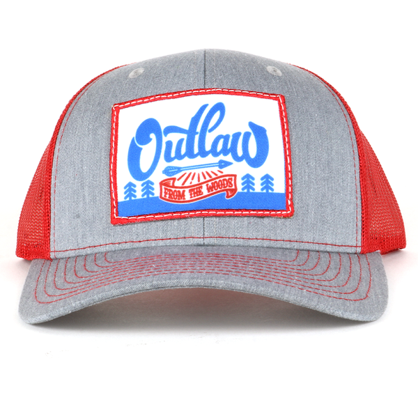 OUT5025 - Heather Gray/Red From The Woods Cap
