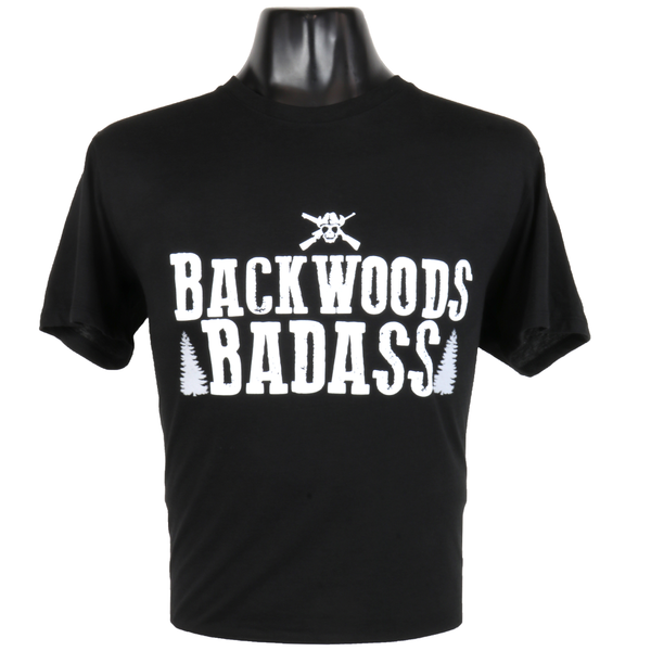 OUT60002 - Outlaw BACKWOODS BADASS Black T Shirt