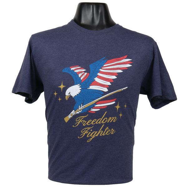 OUT60012 - Outlaw FREEDOM FIGHTER Denim Heather T Shirt
